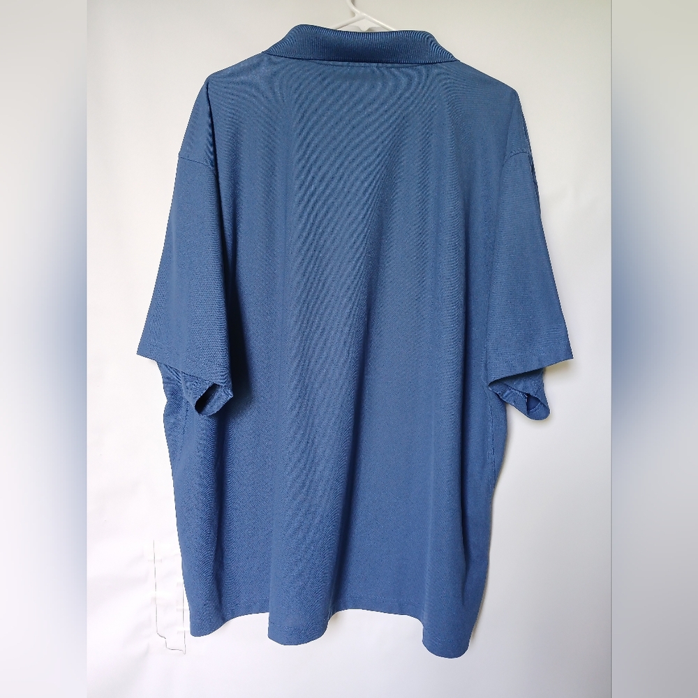 Wrangler Mens Authentics Breath-Dri Polo Golf Shirt 3XL/3TG Blue - Picture 2 of 7